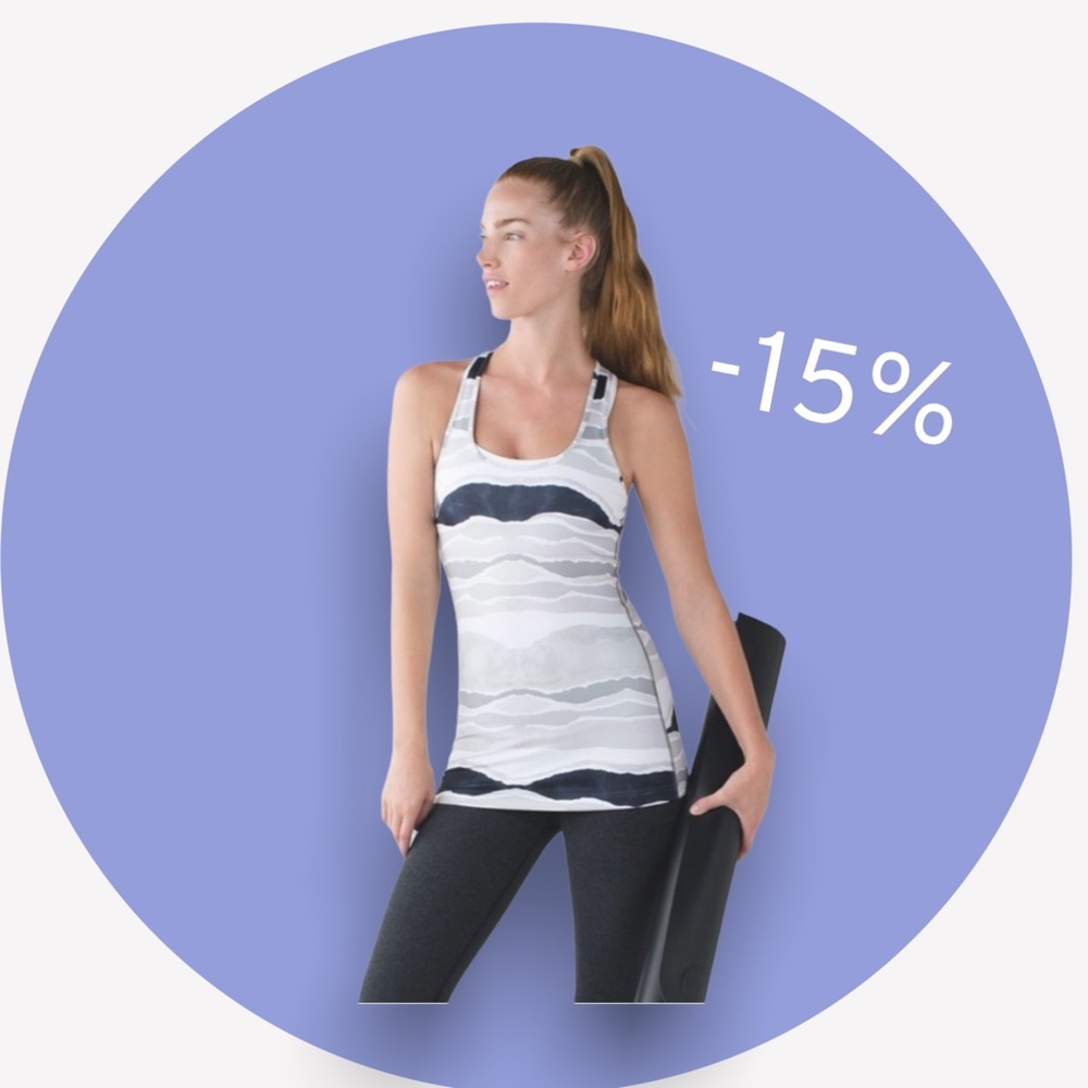 ✨On Sale✨ [Lululemon] Bleacher Stripe Cool Racerback